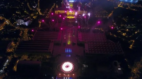 FierworkBarsaManjuic Video stock 127361479