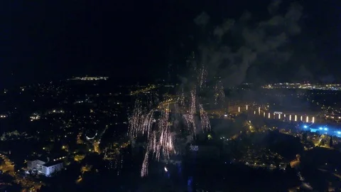 FierworkBarsaManjuic Video stock 127361701