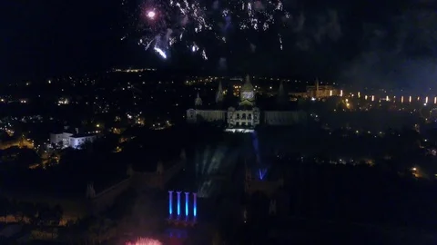 FierworkBarsaManjuic Video stock 127406883