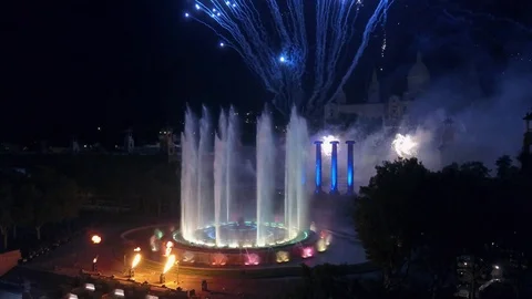 FierworkBarsaManjuic Video stock 127407259