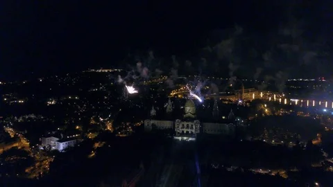 FierworkBarsaManjuic Video stock 127407293