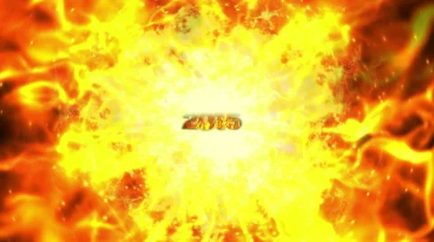 Fiery 2015 and Explosion Fires with Alpha Channel  Stock Footage 45329378