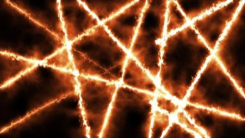 Fiery abstract background with glowing lava cracks, intense plasma lines, a.. イラスト素材