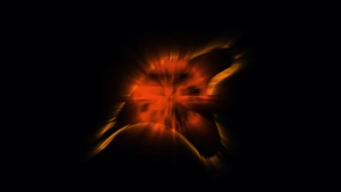 Fiery Abstract Explosions in Cinematic Motion Against Black Background for .. Video stock 342517299