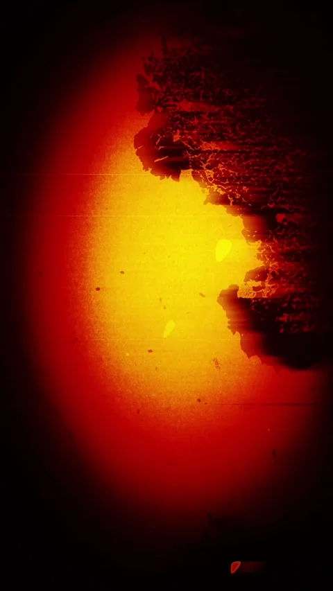 Fiery Abstract Film Leader Loop Stock Footage 300297448