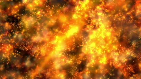 Fiery Abstract Fire Flames Background Glowing Sparks Stock-Footage 334925766