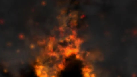 Fiery Abstract Glowing Orbs and Smoky Atmospheric Details Stock Footage 301793611