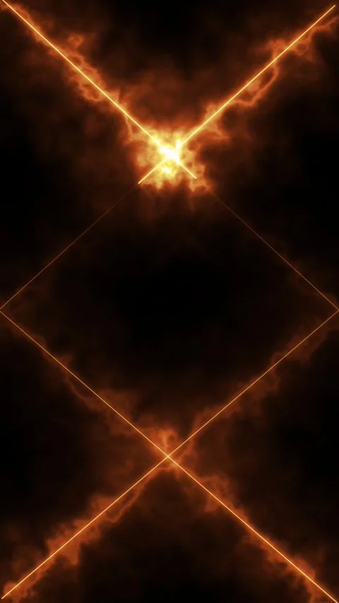 Fiery abstract lines creating dynamic pattern. Vidéo 331898267