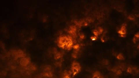 Fiery abstract smoke texture with glowing orange highlights, dramatic flame.. 스톡 일러스트