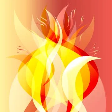 Fiery background Illustrazione stock
