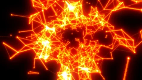 Fiery background plexus Stock Footage 113081200