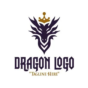 Fiery Beast Emblem Logo Stock Illustration