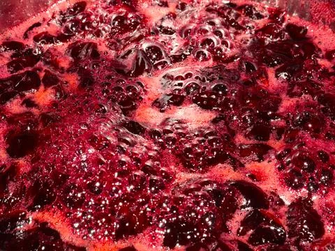 Fiery boiling magma Stock Photos