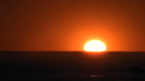 Fiery California Sunset Time Lapse Stock Footage 62493460