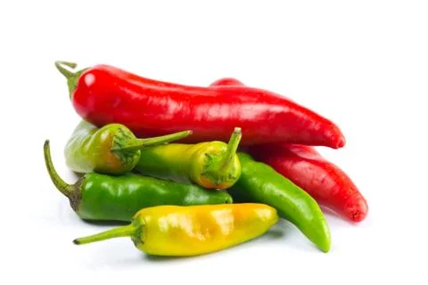 Fiery chillies Stock Photos