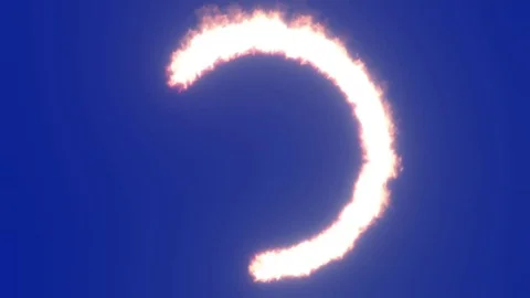 Fiery circle. Stock Footage 117301627