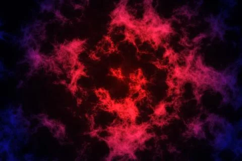 Fiery clouds, glowing mass of blazing matter イラスト素材