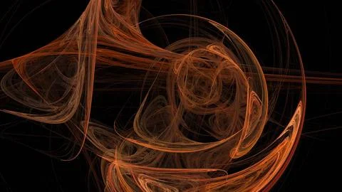 Fiery Copper Orange Smoke Web Texture Stock Illustration