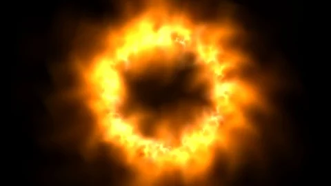 Fiery corona animation Video stock 90891874