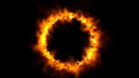 Fiery corona animation Vídeo Stock 90892308