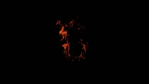 Fiery countdown on a black background, t... | Stock Video | Pond5