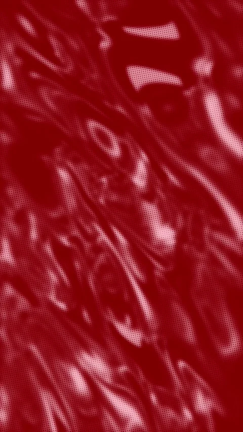 Fiery Crimson Liquid Ripple Vertical Loop with Bold Halftone Dots Stockbeeldmateriaal 329962145