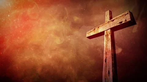 Fiery Cross Far Stock Footage 47437368