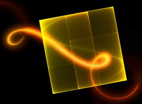 Fiery curl Stock Illustration