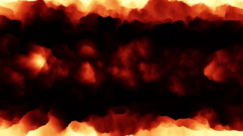 Fiery dance captivating curved flame in vibrant orange and yellow Stockbeeldmateriaal 303536905