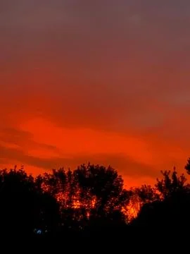 Fiery dawn Stock Photos