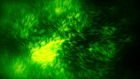 Fiery Dense Particles Green Stock Footage 73867649