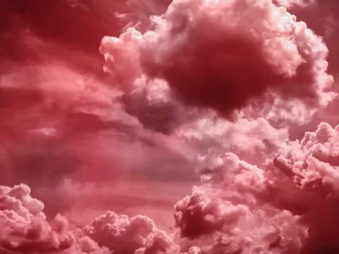 Fiery dramatic sky Stock Photos