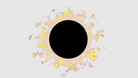 A fiery eclipse of the sun. 스톡 동영상 241687391