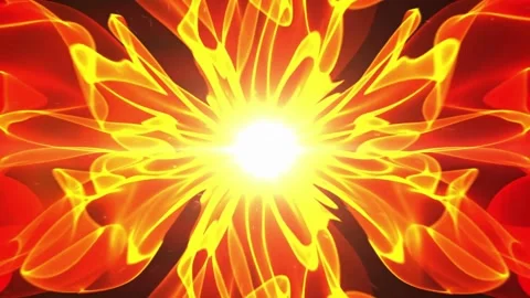 Fiery Energy Flow Background with Vibrant Light Stock Footage 305146270