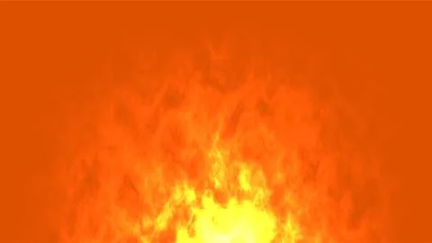 Fiery explosion and bright glowing orange flames background for spooky Hall.. Stockfoto's