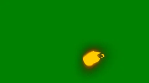 A fiery explosion effect transitioning across the green screen perfect Video stock 301386693