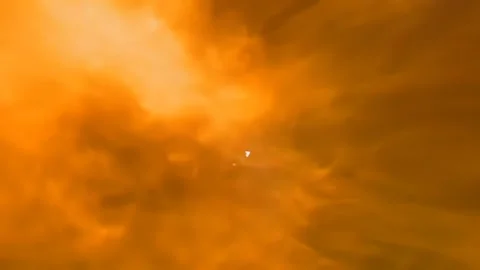 Fiery Explosion Expanding Through Engine Interior Stock Footage 339301410