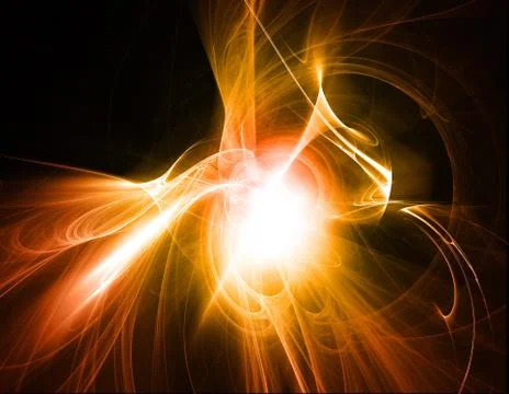 Fiery explosion Stock Illustration