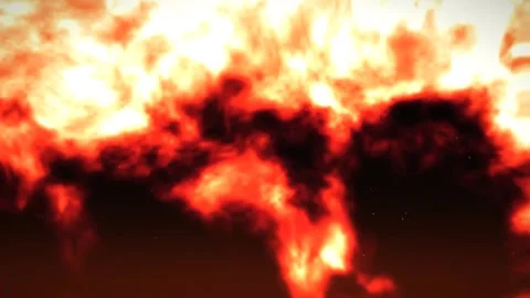 Fiery Explosion Smoke and Flames Motion Graphics Background Vidéo 347964112
