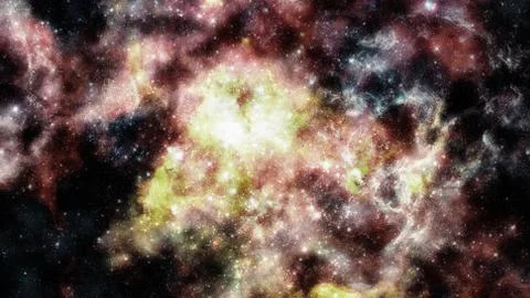Fiery explosion in space. Elements of this image furnished by NASA Stock Photos
