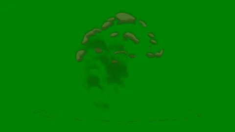A fiery explosion transition effect on green screen ideal for high-energy Stock Footage 301386642