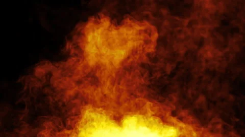 Fiery Flames in the Dark, A mesmerizing 스톡 동영상 327446292