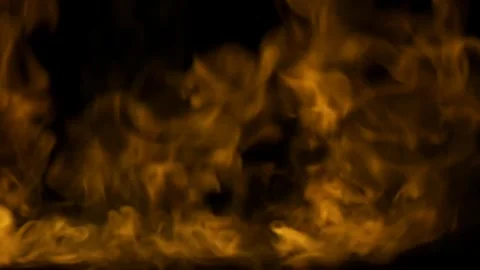 Fiery Flames in Motion Against a Dark Backdrop 스톡 동영상 341920376