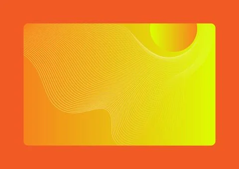 Fiery Flow, Red Background with Dynamic Curves Stock Illustration