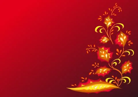 Fiery flower Stock Illustration