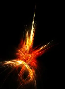 Fiery flower Stock Illustration