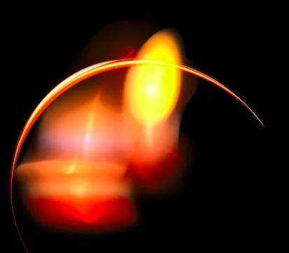 Fiery fractal Stock Illustration
