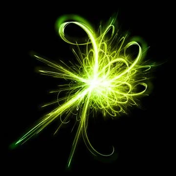 Fiery fractal Stock Illustration
