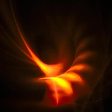 Fiery fractal Stock Illustration