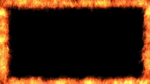 Fiery frame  Stock Footage 280042